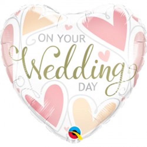 On Your Wedding Day Helium Balloon - 5 Stars